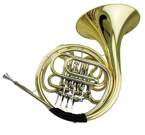Waldhorn Professionelles Goldlackiertes 4 Klappen Doppel Waldhorn