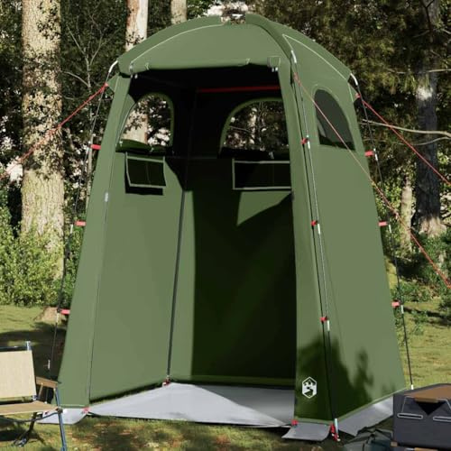 Duschzelt Olivgrün Wasserfest - Pavillon-Rahmen für Camping & Outdoor, 185T Polyester mit PU-Beschichtung, Leicht & Langlebig