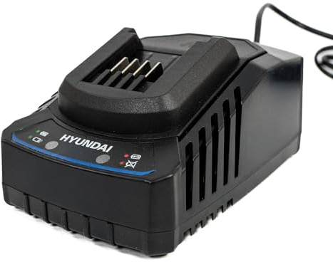 Hyundai Chargeur de Batterie 20 V, Charge Rapide 2 A, Compatible avec Les Outils électriques de 2e génération, modèle C20-2
