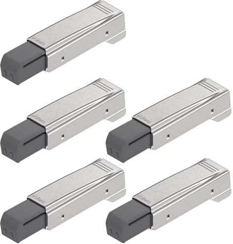 Ammortizzatore per porta dell'armadio con chiusura ammortizzata, 5 pezzi, braccio dritto, sovrapposizione completa, cerniere per armadi con chiusura ammortizzata, acciaio laminato a freddo per po