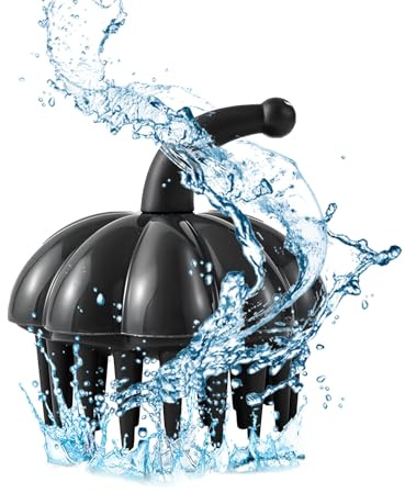 Brosse à shampooing | Poils flexibles en forme de – Brosse à shampooing pour cheveux secs et humides, pour voyage, salle de bain, père, mari, petit ami, petite amie, femme,