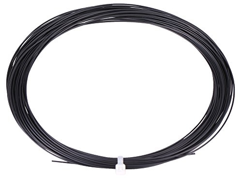 KIMISS Hochflexible Badminton-Saite – Langlebige Nylon-Schlägerschnur für die Reparatur von Badmintonschlägern, 10 M Länge in Rot (Black)