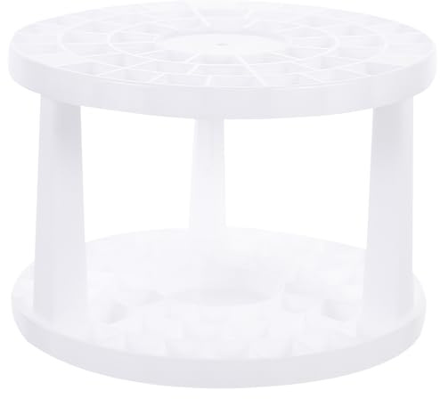 SAFIGLE Organizer For Pencils Paint Bianco in Plastico, Desk Stand | Plastic Paintbrush Rack, Round Paintbrush Rack, Students Supply, Back To School Party