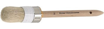 Maler-Ringpinsel Gr. 12 Borstenl. 88 mm helle Chinaborste roher Holzstiel