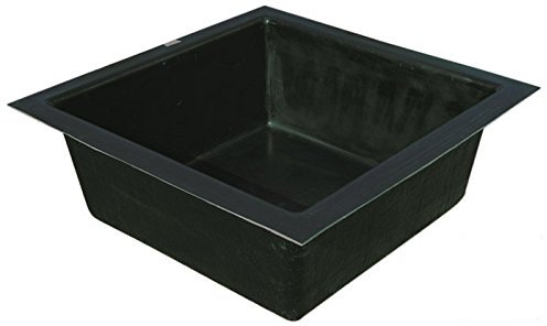GFK Teichbecken quadratisch 100/100 cm 200 ltr. Quadratbecken Springbrunnenbecken Becken