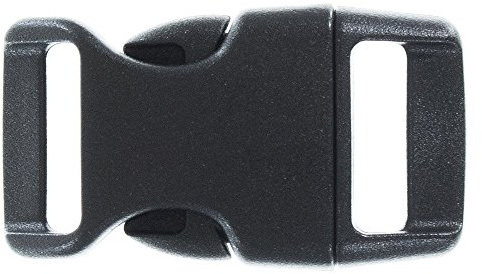 GOLBERG G 5/8 Konturierte Seite Release Schnallen – Ideal für Paracord Armbänder – Mehrere Farben & Mengen, Schwarz, 10 Pack