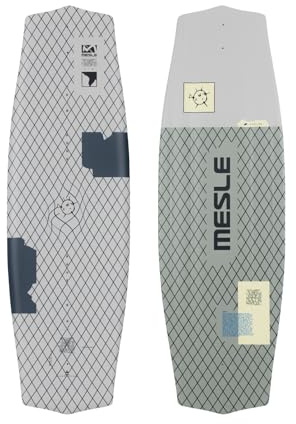 MESLE Wakeboard Liberty 128 cm Junior, Kinder/Jugend Board für Anfänger und Fortgeschrittene, Körpergewicht 20 bis 50 kg, blau schwarz