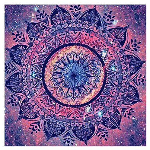 Bimkole DIY 5D Diamond Painting Zubehör Mandala Blume, Blumenmuster Diamant Malerei Kit Voll Runde Bohrer Malen nach Zahlen Malerei Stickerei Kreuzstich Diamond Dekoration, (40x40 cm)