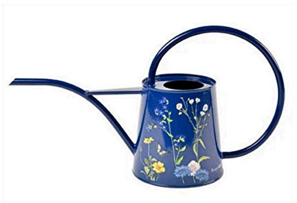 Burgon & Ball RHS British Meadow Indoor Watering Can, Blue Medium