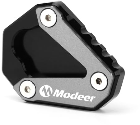 Modeer Kompatibel mit M1000RR 2021-2025 Motorradständer Fuß Seitenständer Verlängerungspolster Stützplatte Pedal m 1000 rr Zubehör (Grau)