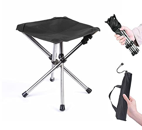 Colrid Tabouret Pliant Portable et léger - Chaise de Camping Pliable pour l'extérieur, Les Concerts, la pêche et la randonnée