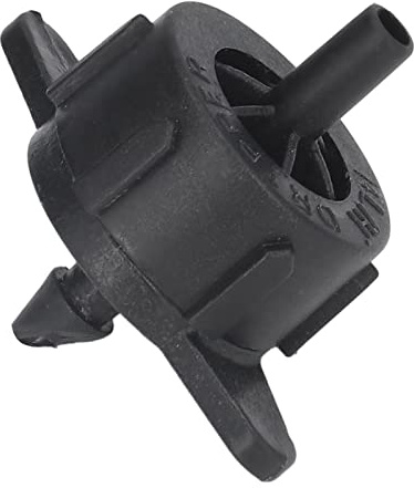 Aramox 100 Stück Tropfstrahler, 4 Mm, Druckausgleich, Gleichmäßig Fließend, PP, Bewässerung, Bewässerung, Tropfer, Strahler, Bewässerung, Sprinkler, Tropfer für Großes Gelände (4L Schwarz) | Bewässerungstropfer aus PP, 4 mm, Druckausgleichend, Gleichmäßiger Wasserfluss,für großflächige Bewässerung, Schwarz