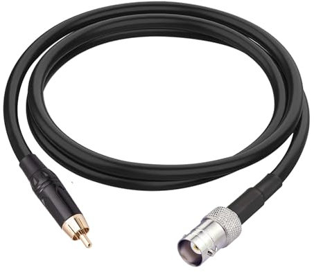 RedYutou BNC to RCA Adapter BNC Female to RCA Male Connector Cable RG58 Extension 3 ft