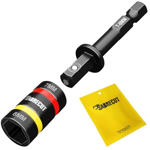 SabreCut 1pc SCDIN7-8 7mm 8mm 60mm Impact Steckschlüsselbits Langlebig | Impact geeignet, reversible design mit a magnetischer Halt für schnell, langlebig nut driving und easy Spanentfernung