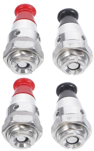 Ciieeo Pressure Cooker Safety Relief Valve Set 4pcs Aluminum Alloy High Pressure Cooker Replacement Parts Exhaust and Alarm Function Compatible for Kitchen Cooking