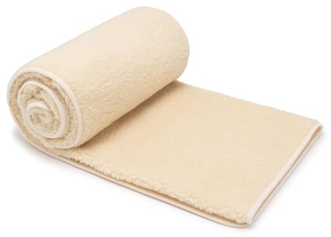 Best Wool Merino Wolldecke Schurwolle 180x200 cm - Kuscheldecke aus 100% Merino Schafwolle - Groß und Flauschige Decke Wolle - Gewicht 500g/m2 - Atmungsaktives Material