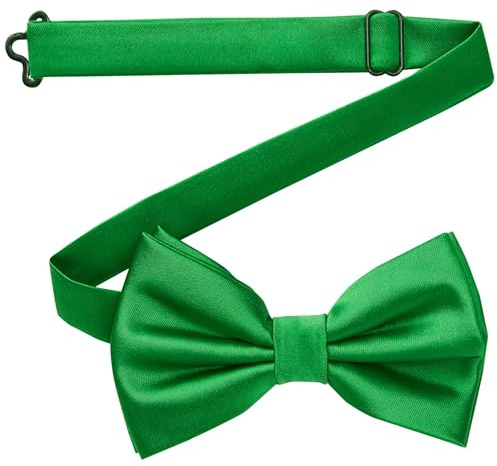 DonDon Fliege Herren handgefertigt Seiden-Look 12 x 6 cm Fliege