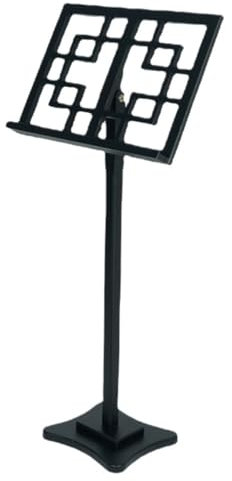 Notenständer aus Metall, tragbar, tragbarer Notenständer, Notenständer aus Massivholz, Notenblatt, Guqin Erhu, vertikal, verdickt, tragbarer Notenständer, antiker Notens