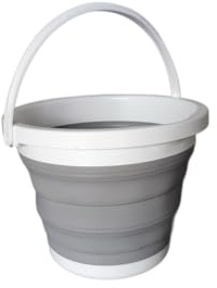 Secchio pieghevole da 5 l, secchio d'acqua pieghevole in silicone per lavaggio auto, campeggio all'aperto, giochi per bambini, alimentazione per animali domestici, pulizia della casa, risparmio di
