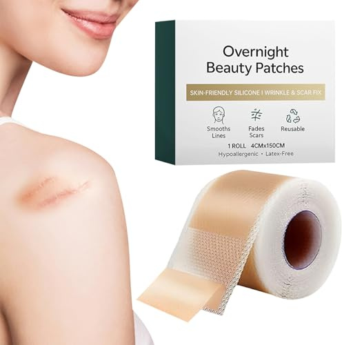 Bkljkf Feuilles de Silicone pour Cicatrices | Bandes de Gel de Silicone pour Cicatrices | Bandes de Réparation Cutanée pour Bras Jambes Mains Cou Femmes Hommes Adultes | Soins Maman Personnes Âgées