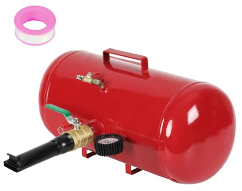 Jayseuw Impulsor de neumáticos de 40 l, inflador de neumáticos con manómetro, Bead Seater para neumáticos sin cámara, presión de trabajo de 6-8 bar, máx. 10 bar, depósito de aire y ayuda de montaje