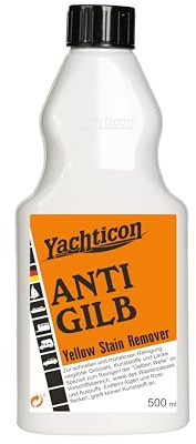 YACHTICON Anti Gilb Gelcoatreiniger, GFK Bootsreiniger für Yacht und Boot, Entfernt Vergilbungen am Wasserpass, Rumpfreiniger gegen Algen und Rost, Bootspflege Reinigungsmittel
