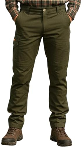 Game Mens Waterproof Aston Pro Hunting Trousers | Green HB320 (32)