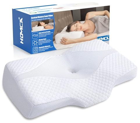 HOMCA Orthopädisches Kissen Nackenkissen Ergonomisches Kissen, Memory Foam Kopfkissen, Orthopädisches Nackenstützkisse Ergonomisches für HWS