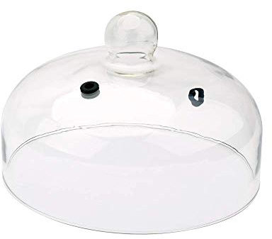 SousVideTools Glasglocke für Teller, mit Ventil, 26 cm