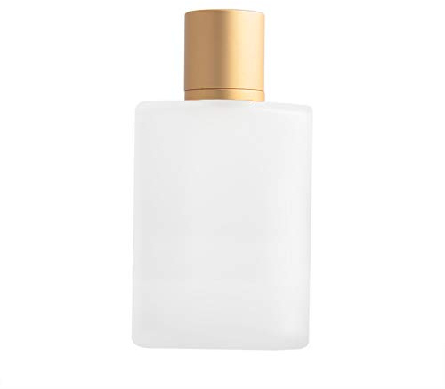 Enslz 100 ml Milchglas Parfümflasche Parfümflasche nachfüllbar Parfümflasche für Damen und Herren Gold