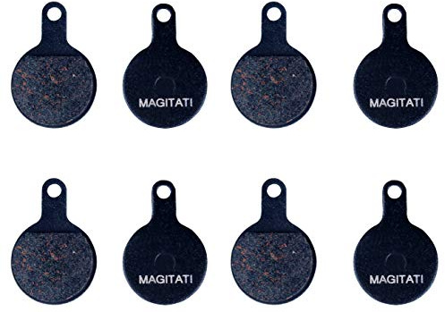 MAGITATI 4 Pairs Semi-Metallic Bicycle Bike Disc Brake Pads for Tektro Novela IOX, Smooth Braking, Low Noise, Long Life (Semi-Metallic)