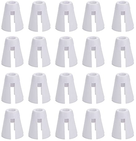 DQITJ 20 Stück Kunststoff Garnspulenhalter für 644D 744D Overlock-Nähmaschine (weiß)