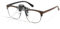 Lupe Clip 2X Vergrößerungsbrille Leselupe für Brillenträger Lupenclip Tragbar Lupenbrille mit Nasenpads Brillenlupe Vorsetzbrille Lesehilfe Brille Vergrößerungsglas für Juwelier Reparatur Miniatur