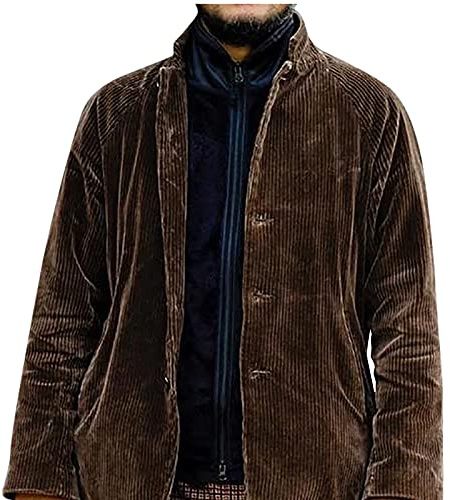 Chemise Homme Vintage en Velours Côtelé - Veste Extrêmement Douce en Coton avec Doublure en Flanelle - Style Camionneur