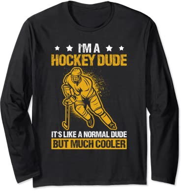 Eishockeyspieler Eissport Stürmer Verteidiger Langarmshirt