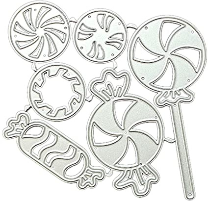 Selma. Lollipop Candy Metall Stanzformen Scrapbooking Schablone Stanzungen Karte Prägung DIY Fotoalbum Vorlage Form