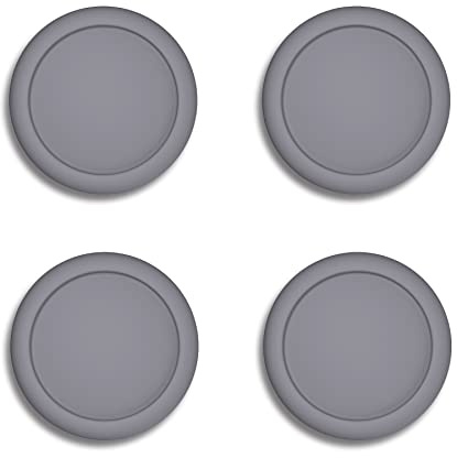 eXtremeRate PlayVital Switch Thumb Grip Caps, Joystick Caps for Nintendo Switch Lite, Silicone Analog Cover Thumbstick Grips for Switch OLED Joycon - Gray
