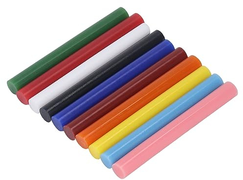 10 Stück Klebepistole Siegelwachs Sticks 10cm x 11mm 10 Farben Rauchfrei Heißsiegel Wachs Sticks Runde Retro Siegellack Stick für Umschläge Karten Hochzeit Grußkarten Einladungen