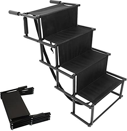 KMQRDZi Escalera para perros, escalera para coche para perros,escaleras plegables, escaleras para mascotas, productos al aire libre para mascotas, ayuda a tu perro a subir y bajar cómodamente en casa