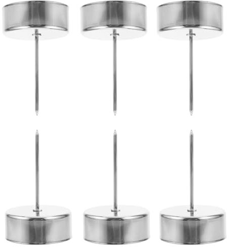 6 Pièces Bougeoir Bougie Votive Support De Bougie Chauffe-Plat De Centres De Table De Noël Porte- Pilier Support De Base De Support De