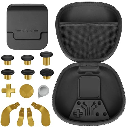 Sedicoca Complete Component Pack for Xbox Elite Wireless Controller Series 2，package Includes 1 Carrying Case 1 Dock, 4 Paddles, 2 DPads, 6 Thumbsticks,1Tool, for Xbox One Elite Series 2 Core