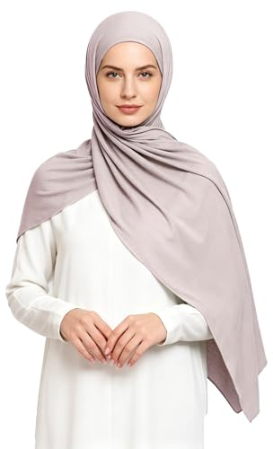 Lina & Lily Maxi Hijab Jersey Premium, Kopftuch Schal Turban für Muslimische Frauen (Nude)