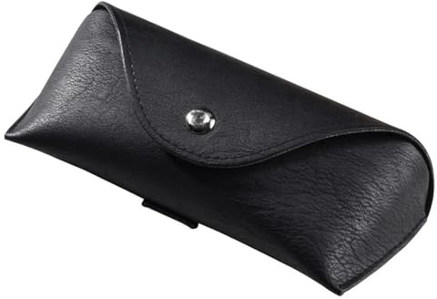AMEEDA Funda para Gafas Cinturón portátil for Cintura, Bolsa for Gafas, Caja de Almacenamiento de Cuero PU a la Moda, Estuche Organizador for Gafas de Sol, se Puede Llevar en el cinturón