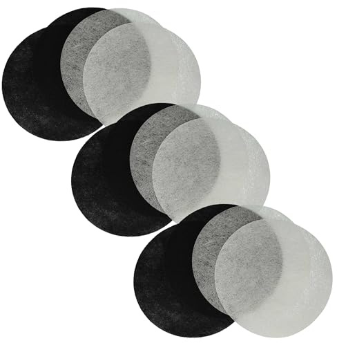 vhbw 6X Aktivkohlefilter, 6X Fettfilter kompatibel mit Moulinex T-43, T-41, T-42 Fritteuse - 12-TLG. Filter-Set