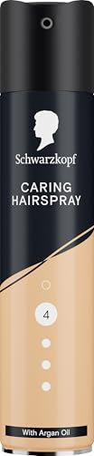 Schwarzkopf Hairspray Caring 250ml, Styling & Care, Strong Hold Hair Spray, Spray for Hair, With Argan Oil