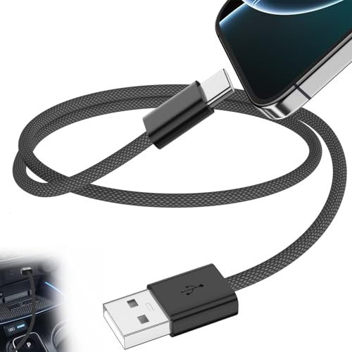TOPAUX 0.3 M Carplay Ladekabel kabel,18W USB A auf USB C für iPhone 17