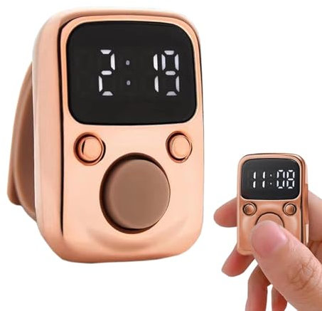 Generisch Clicker Counter, Smart Waterproof Clicker, Portable Finger Device, Sturdy ABS Build, Electronic Display, Ideal for Sporting Events School Activities Team Training