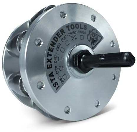 ISTA – SDS-Plus Rohraufweiter in DN100 für Dachdecker & Klempner – Auswahl an Größen: DN 50, DN 60, DN 76, DN 80, DN 87, DN 100, DN 120 – Muffenzieher & Expander