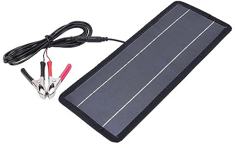 High Conversion Rate Solar Car Storage Battery Charger Core Panel 4.5W 12V to 5V Monocrystalline Solar Panel Black 381g for Automotive Outdoor Applications