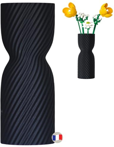 Atelier CréaPons Vase pour Fleur Lego, Vase décoratif pour Lego Fleurs, Made in France, Vases pour Bouquet de Fleurs Lego, Idéal pour kit de Fleur à Construire